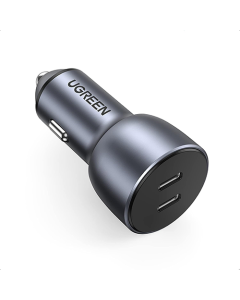 Ugreen car charger 2xUSB-C QC 3.0 40W - box.