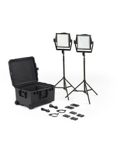 Litepanels Astra IP 1x1 - Traveler Duo GM&VM Kit (Standard Yoke, EU Power Cable)